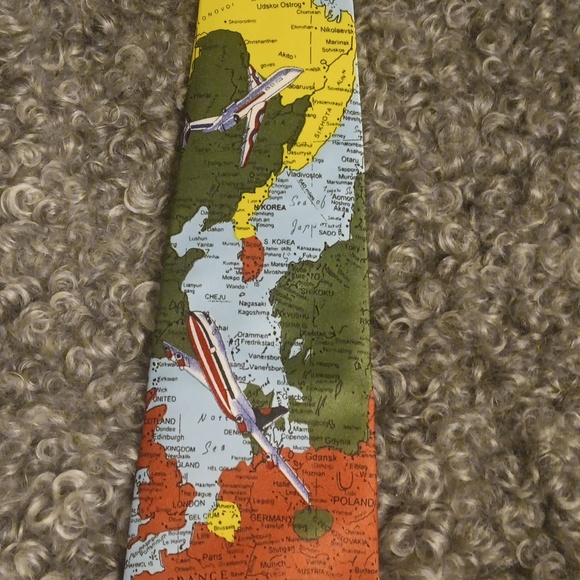 World Traveler Tie by Three Rooker - Picture 2 of 6